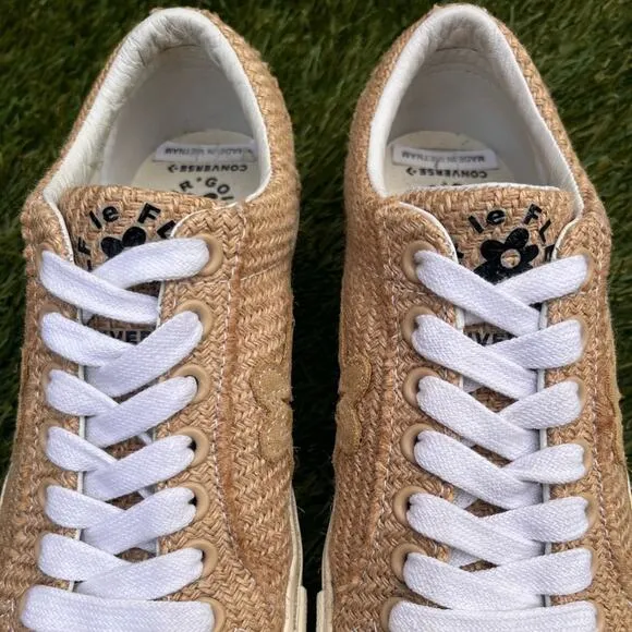Converse x Golf Le Fleur One Star OX Burlap Low Top Lace Up Sneakers Size 8