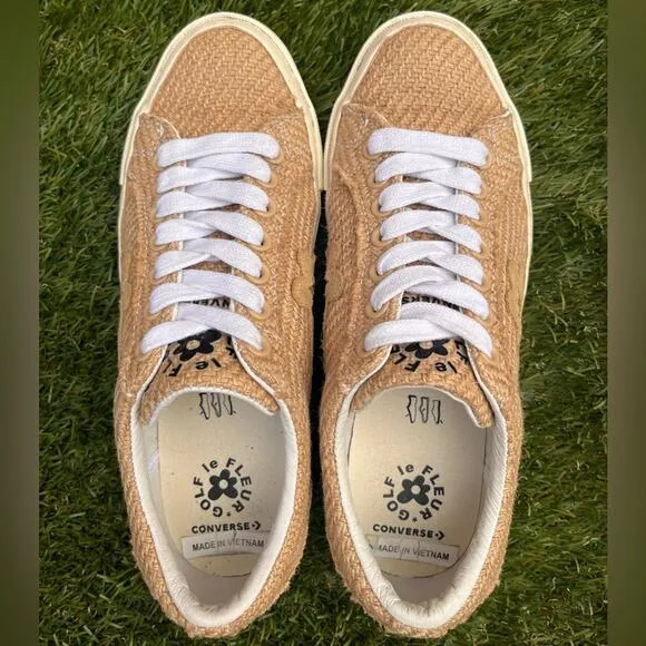 Converse x Golf Le Fleur One Star OX Burlap Low Top Lace Up Sneakers Size 8