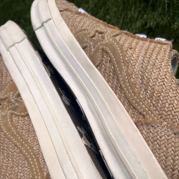 Converse x Golf Le Fleur One Star OX Burlap Low Top Lace Up Sneakers Size 8