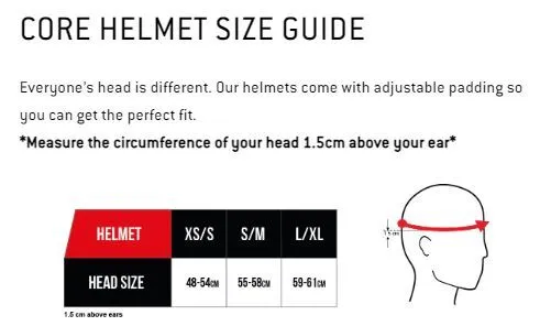 Core Action Sports Helmet Black