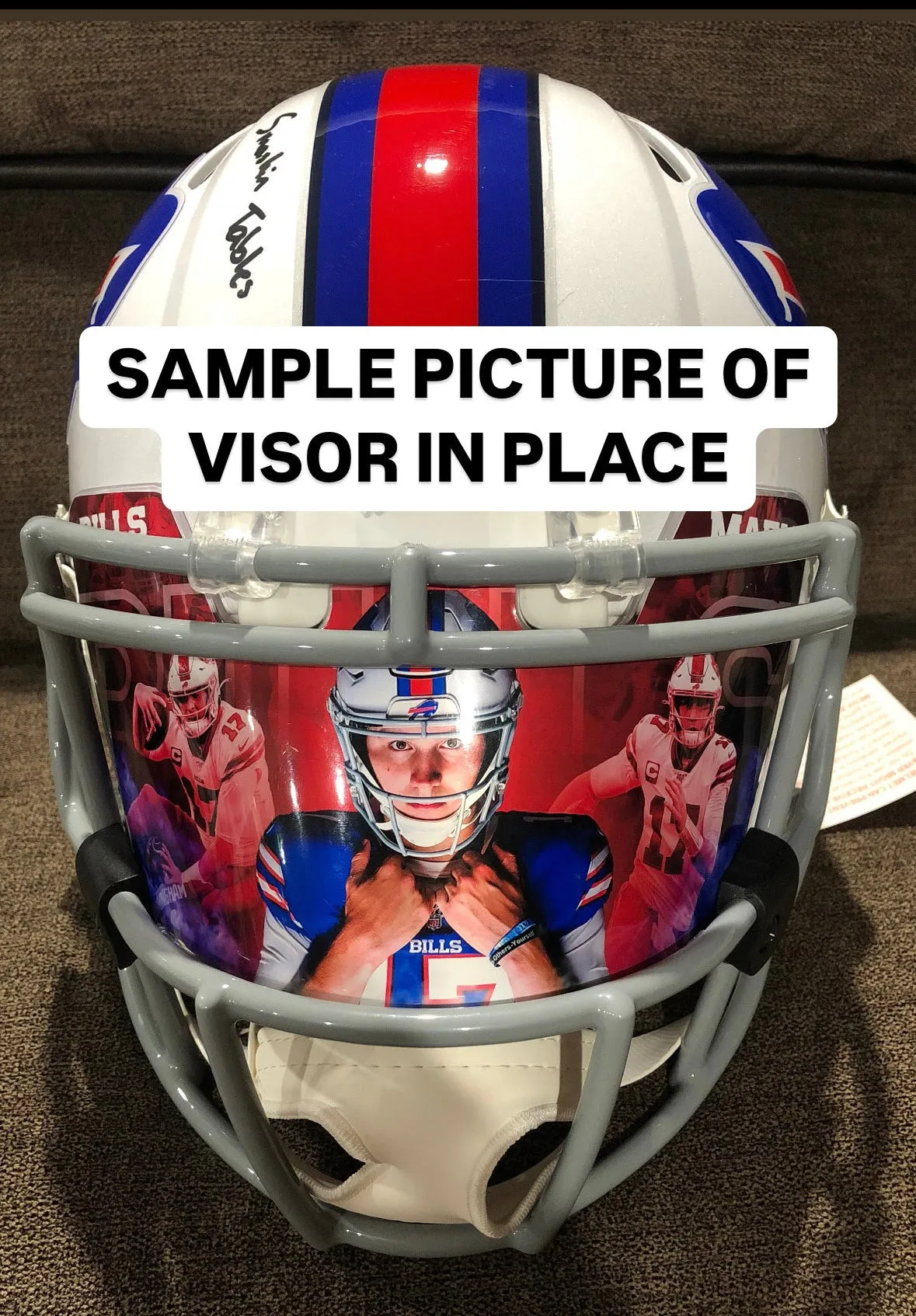 Dan Marino Custom Visor for Any Full Size Riddell Helmet (Universal Fit) (1)