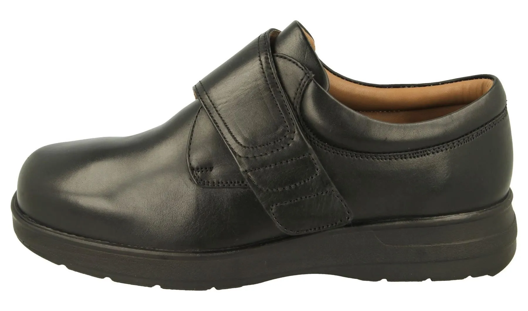 DB Shoes Women's Wide Fit (2V) Benny Shoes in Black, Size 6 to 14
