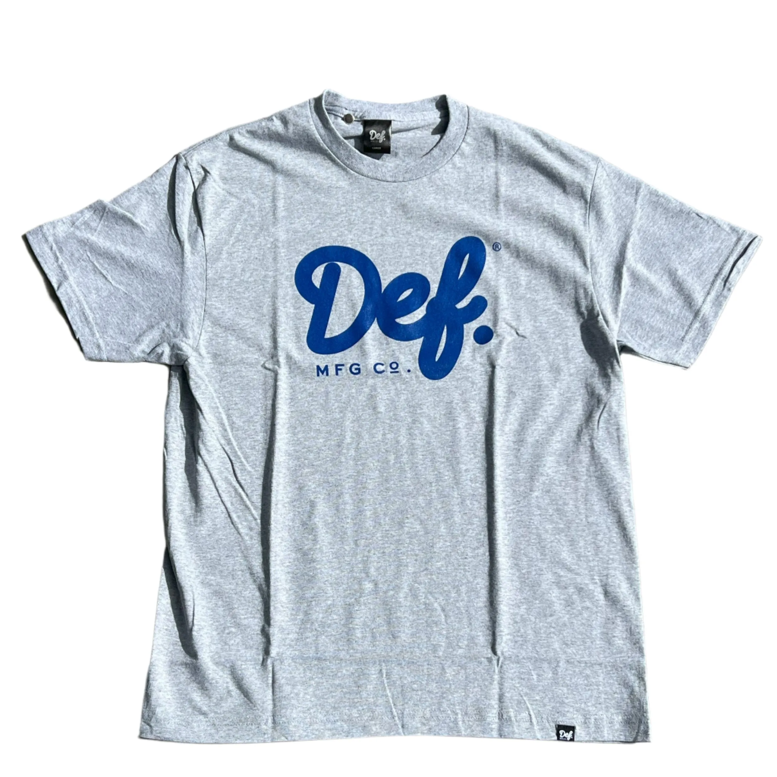 DEF SIGNATURE MENS TEE GREY MARLE