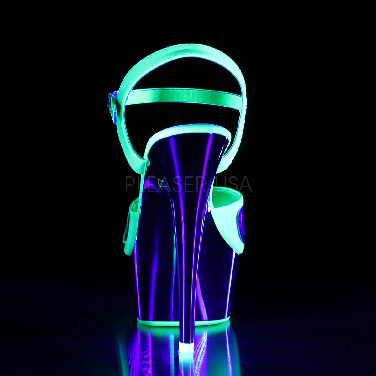 DELIGHT-609NC  Neon Green/Silver Chrome