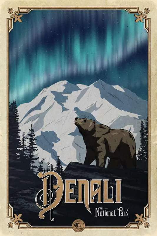 Denali National Park Poster