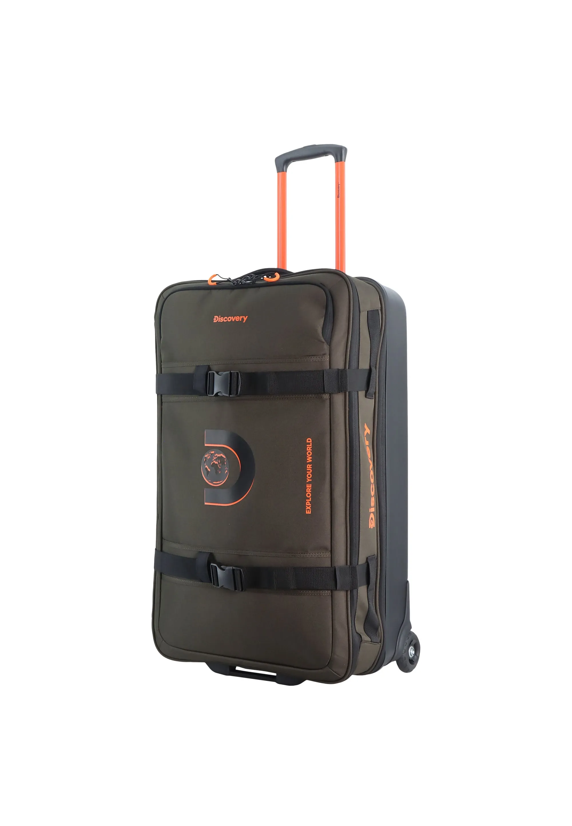 Discovery Camp Soft Luggage / Trolley / Wheel Bag Khaki