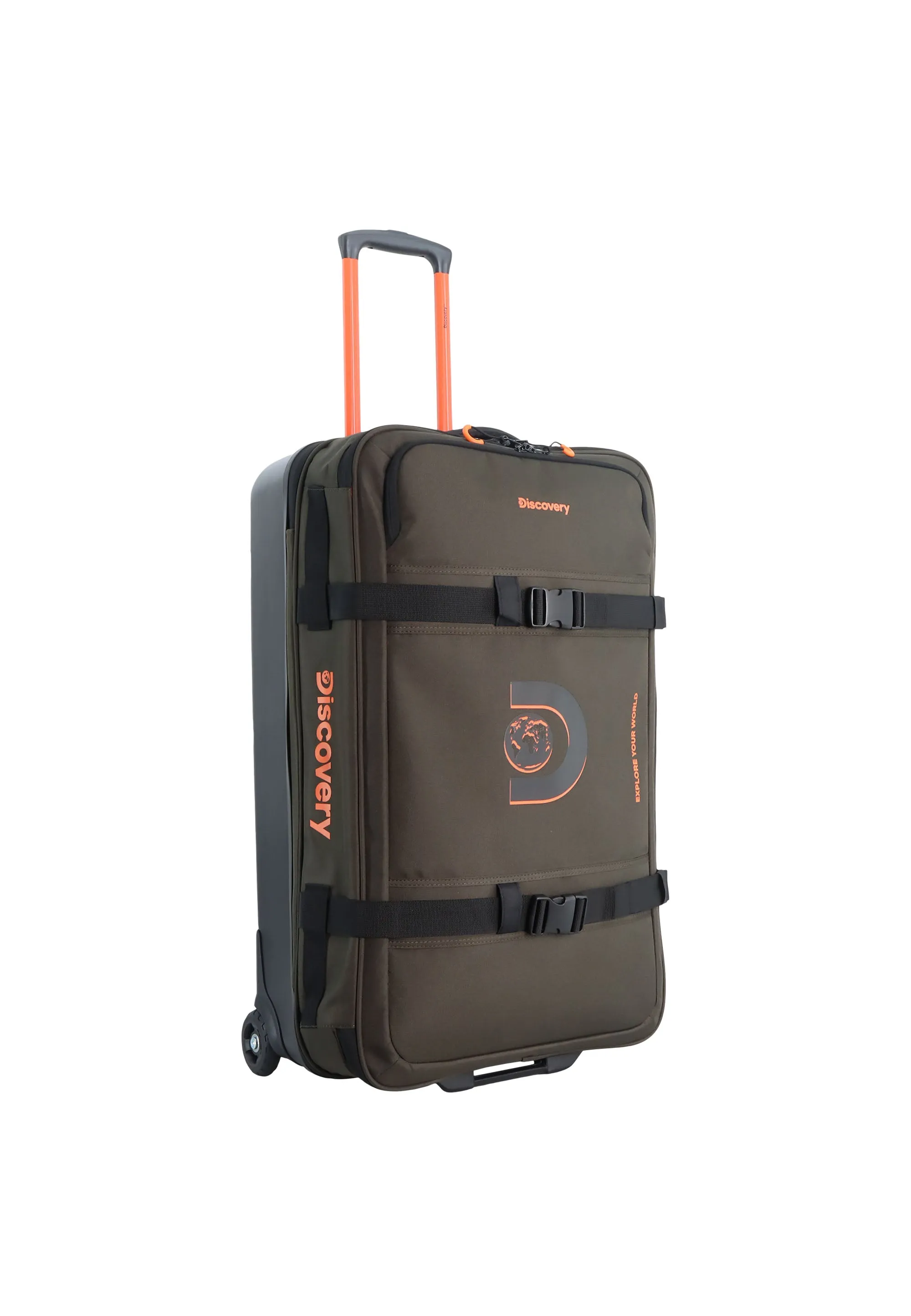 Discovery Camp Soft Luggage / Trolley / Wheel Bag Khaki