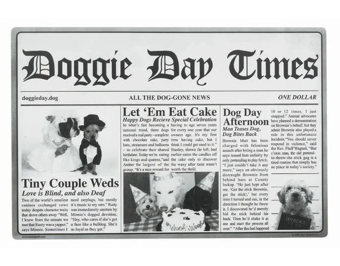 Doggie Day Times Placemat