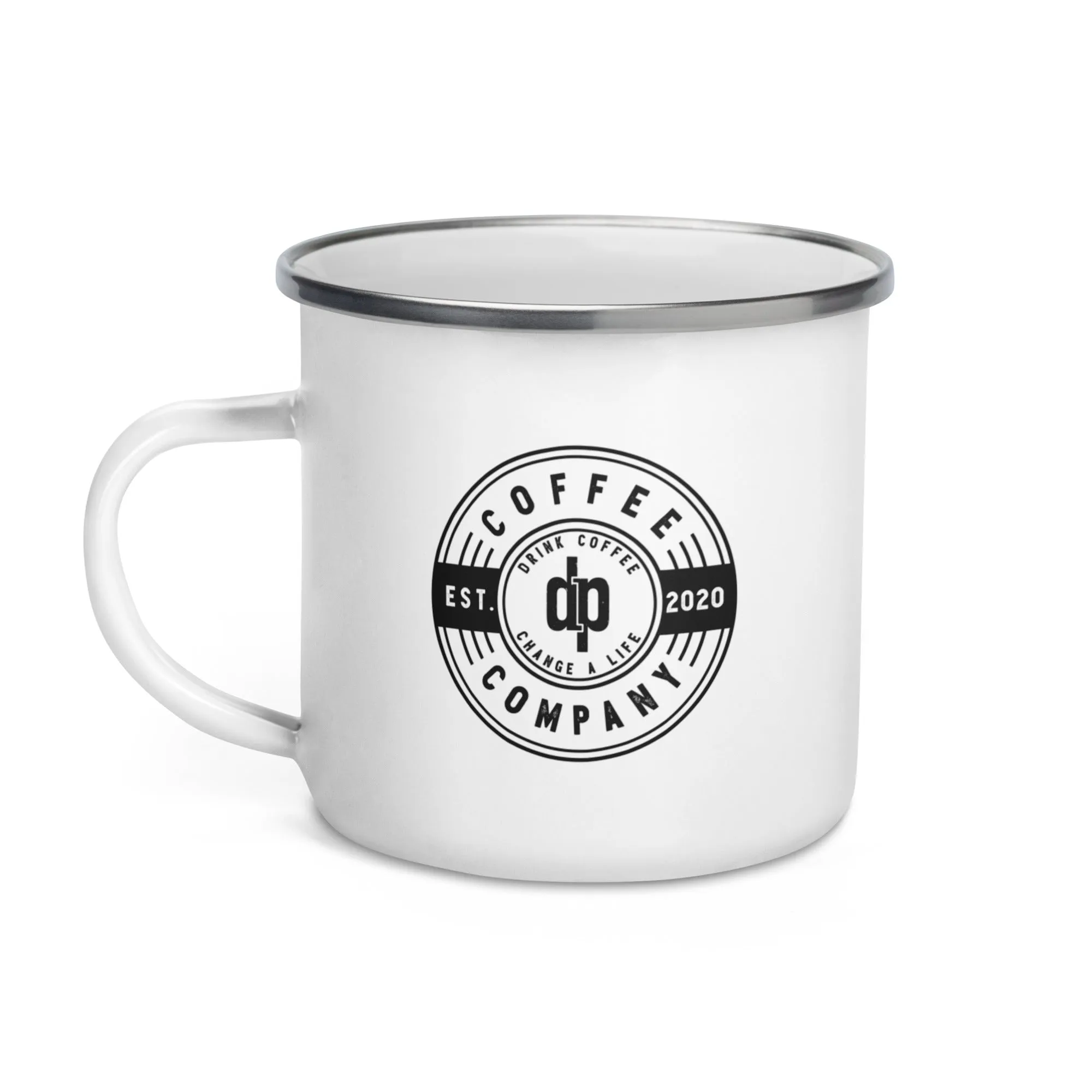 dp Coffee Company Enamel Mug