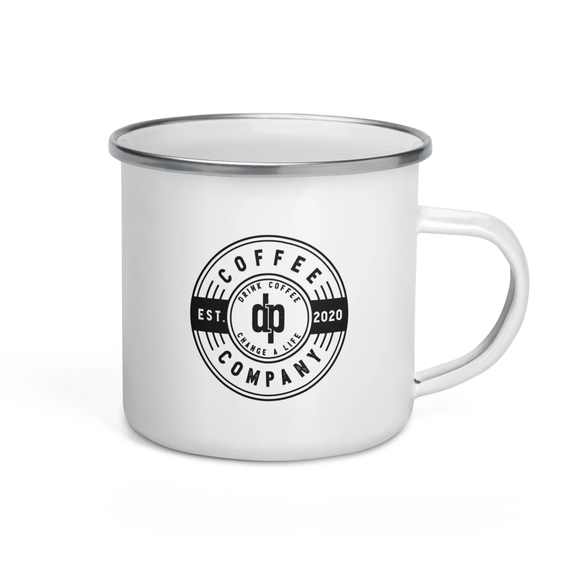 dp Coffee Company Enamel Mug