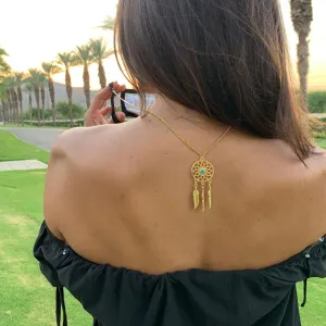Dreamcatcher Gold Mask Chain