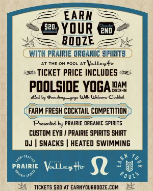 EARN YOUR VODKA | Valley Ho | Prairie Organic Spirits | December 2nd