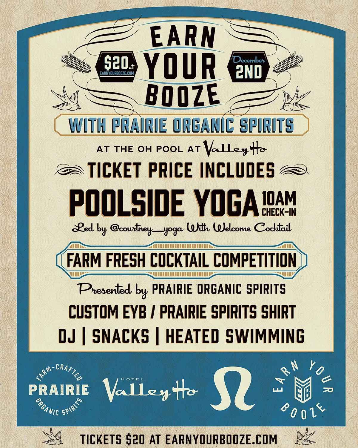 EARN YOUR VODKA | Valley Ho | Prairie Organic Spirits | December 2nd