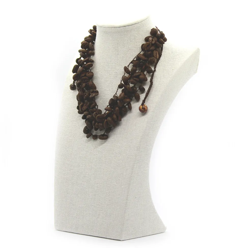 Earthy: Coffee Beans Necklace Set