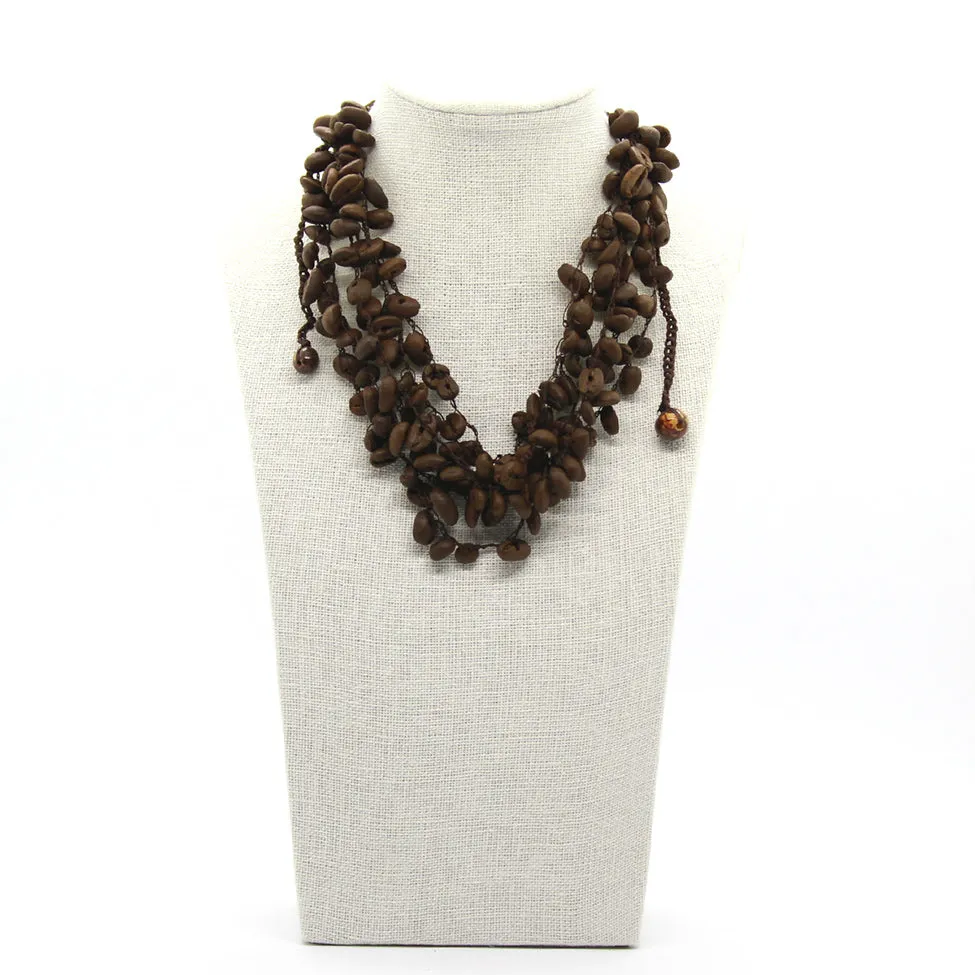 Earthy: Coffee Beans Necklace Set