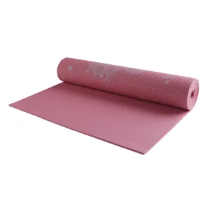 easyoga Premium Oriental Floral Yoga Mat - R2 Pink