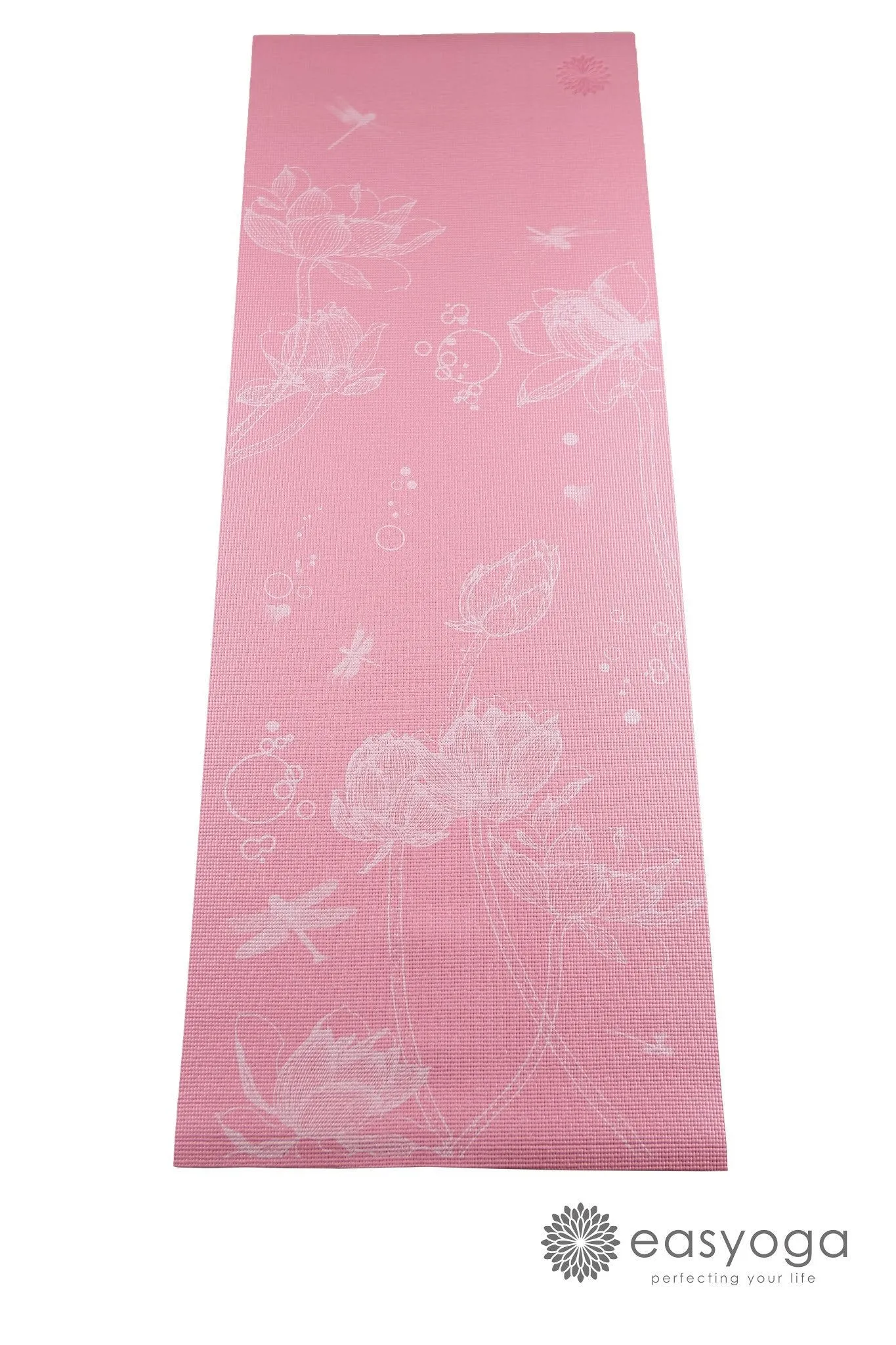 easyoga Premium Oriental Floral Yoga Mat - R2 Pink
