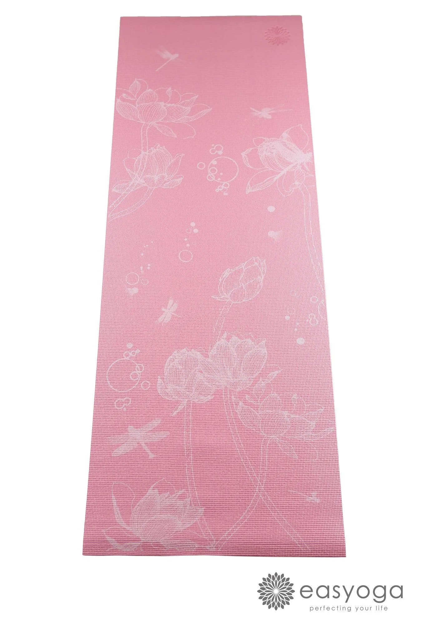 easyoga Premium Oriental Floral Yoga Mat - R2 Pink