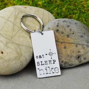 Eat Sleep Hike Keychain