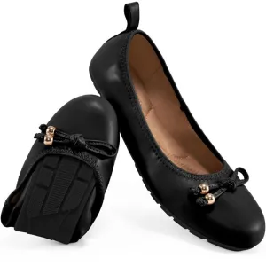 Ecetana Womens Ballet Flats for Women Foldable Flats Round Toe Slip-On Loafer Flat Shoes
