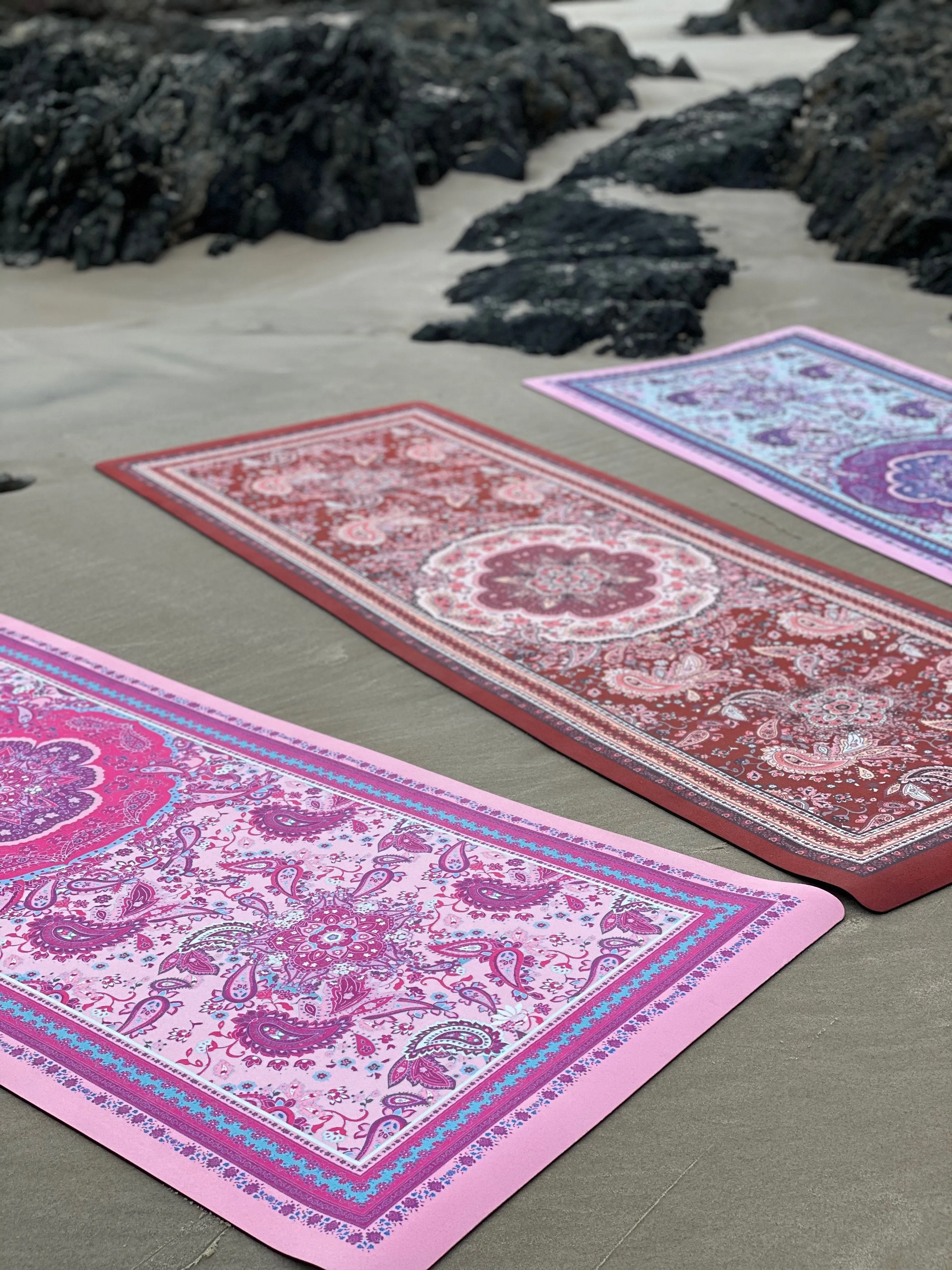 Eco Luxe Paisley Pink Yoga Mat 3.5mm