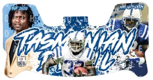 Edgerrin James Custom Visor for Any Full Size Riddell Helmet (Universal Fit)