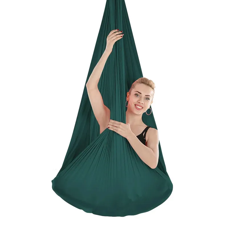 Elevate Your Fitness Routine with Our 4*2.8m Gym Home Fitness Nylon Aerial Silk Yoga Hammock!