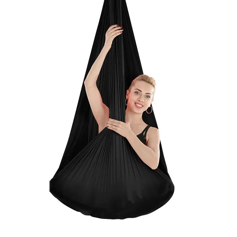 Elevate Your Fitness Routine with Our 4*2.8m Gym Home Fitness Nylon Aerial Silk Yoga Hammock!