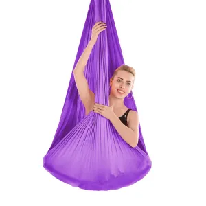 Elevate Your Fitness Routine with Our 4*2.8m Gym Home Fitness Nylon Aerial Silk Yoga Hammock!