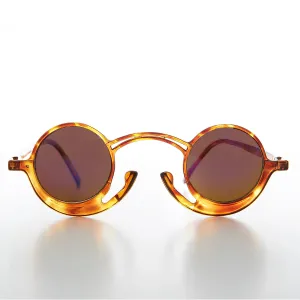 Funky Round Unique Steampunk Sunglasses - Pepe