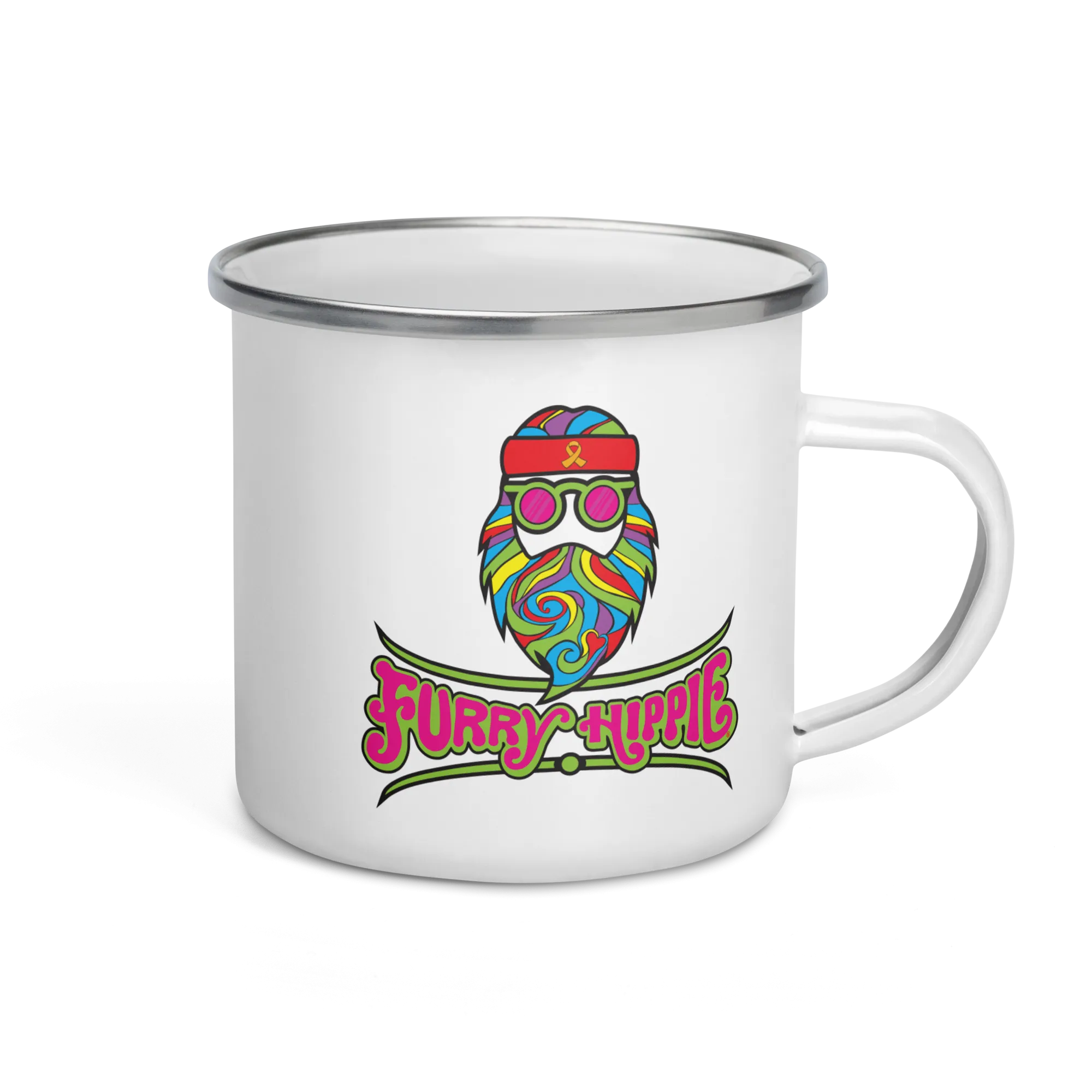 Furry Hippie Enamel Mug