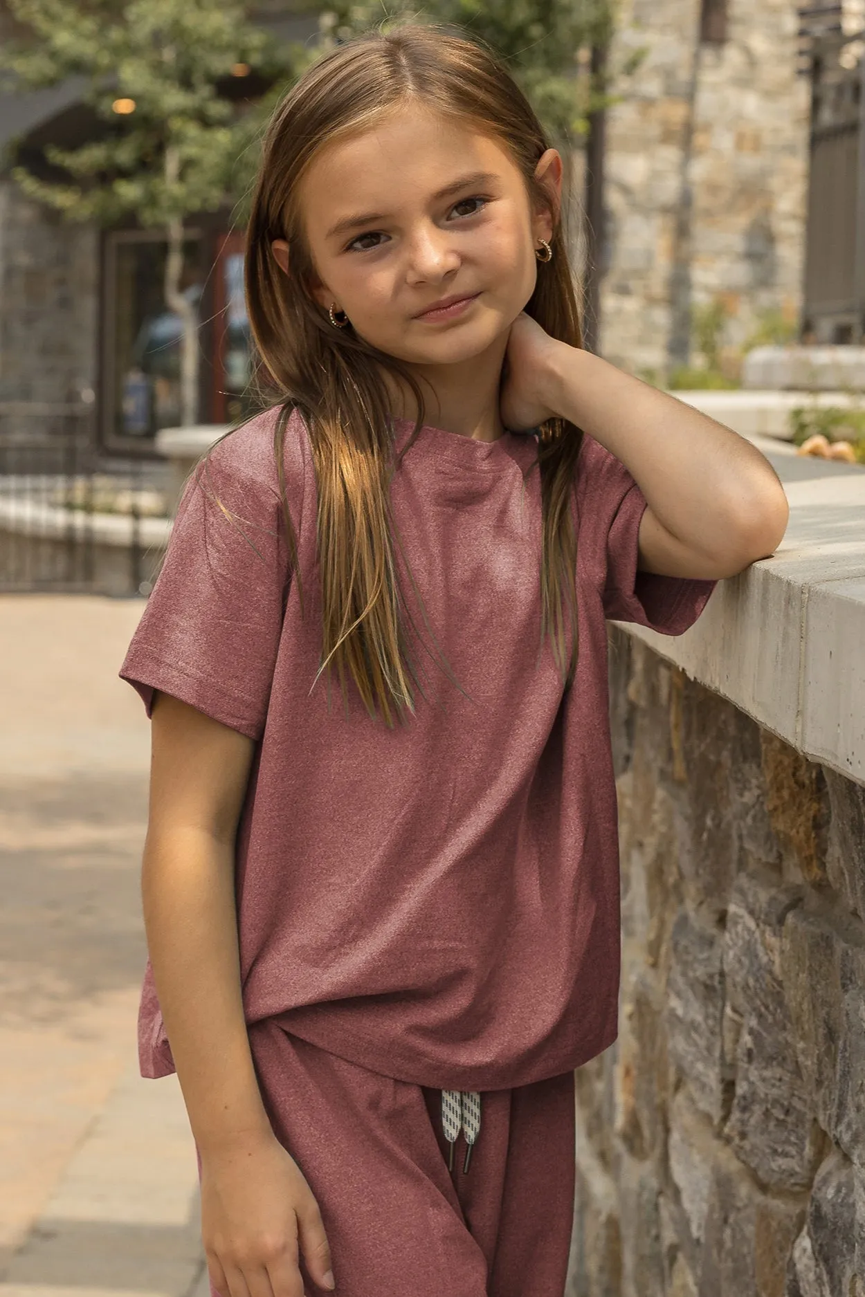 Girls' Yoga Tee