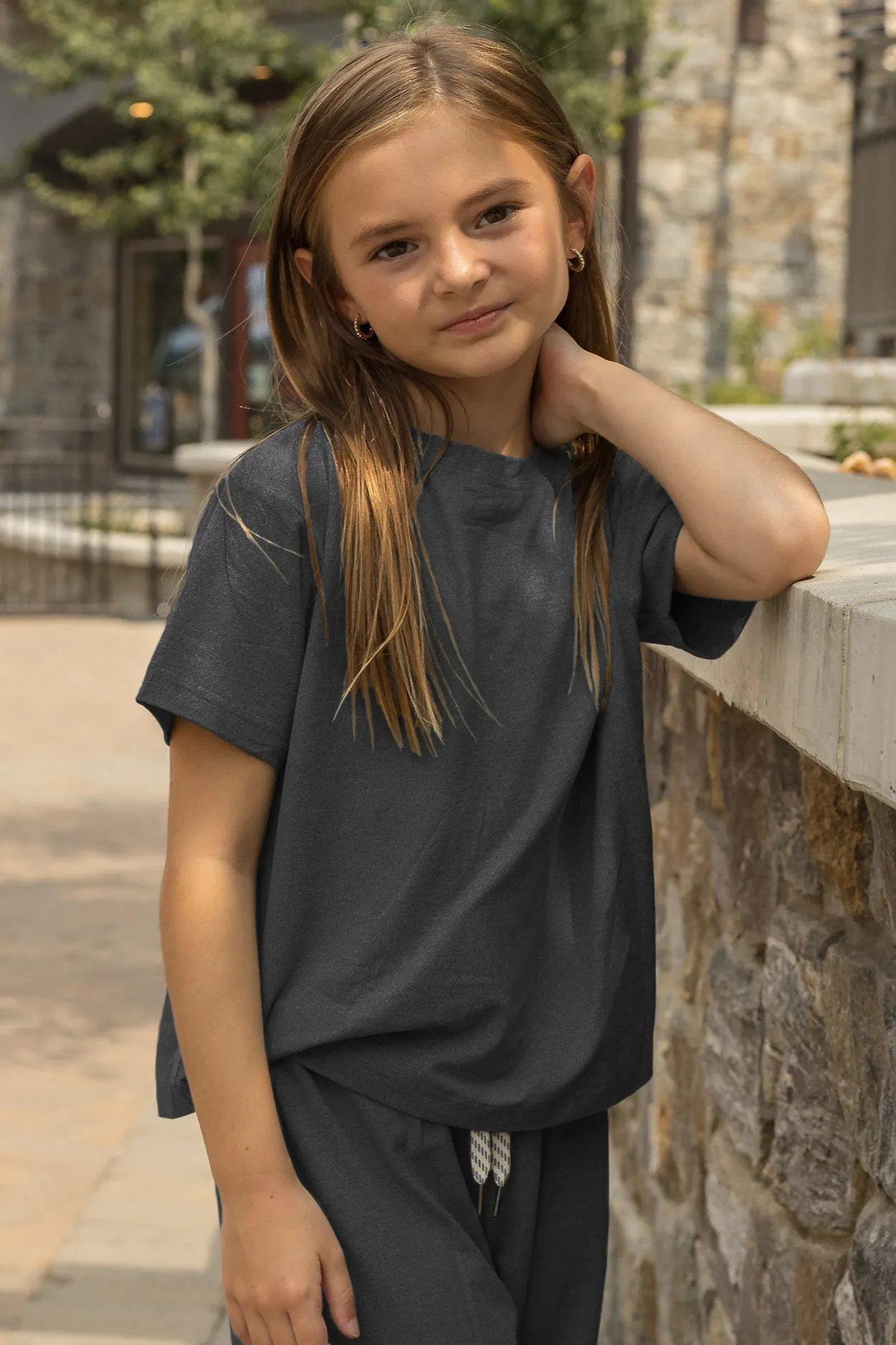 Girls' Yoga Tee