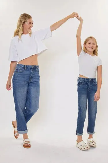 Halo Mid Rise Mother Daughter Duo Jeans