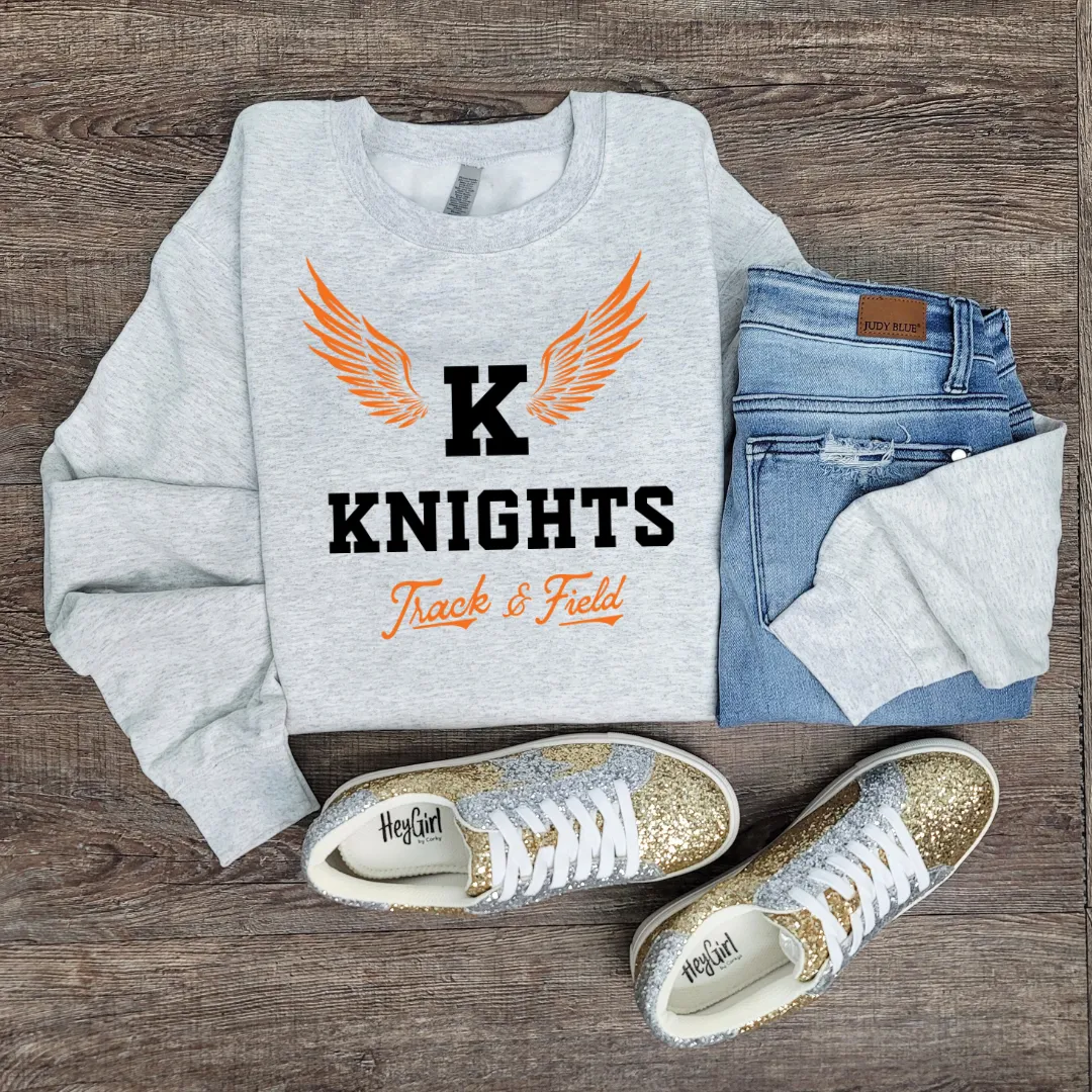 Hazel Blues® |  Custom Track & Field with Wings: SWEATSHIRT