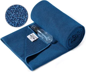 Heathyoga toalla de yoga antideslizante para yoga, esterilla de yoga con agarre de silicona y botella de spray gratis, toalla de microfibra para Bikram, yoga caliente, pilates y fitness