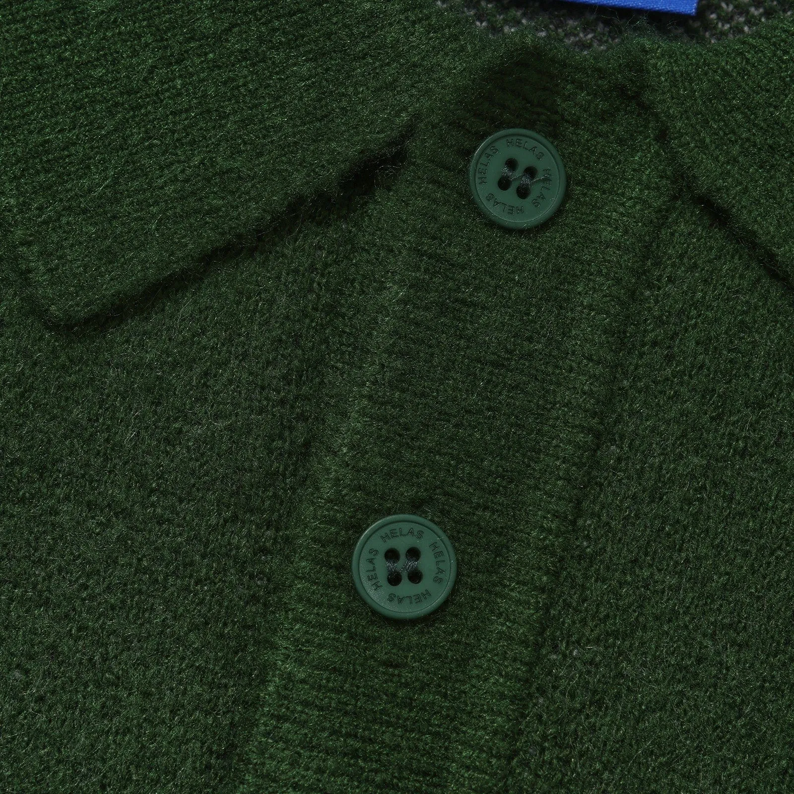 Helas Apres-Ski Polo Knit Sweatshirt Green
