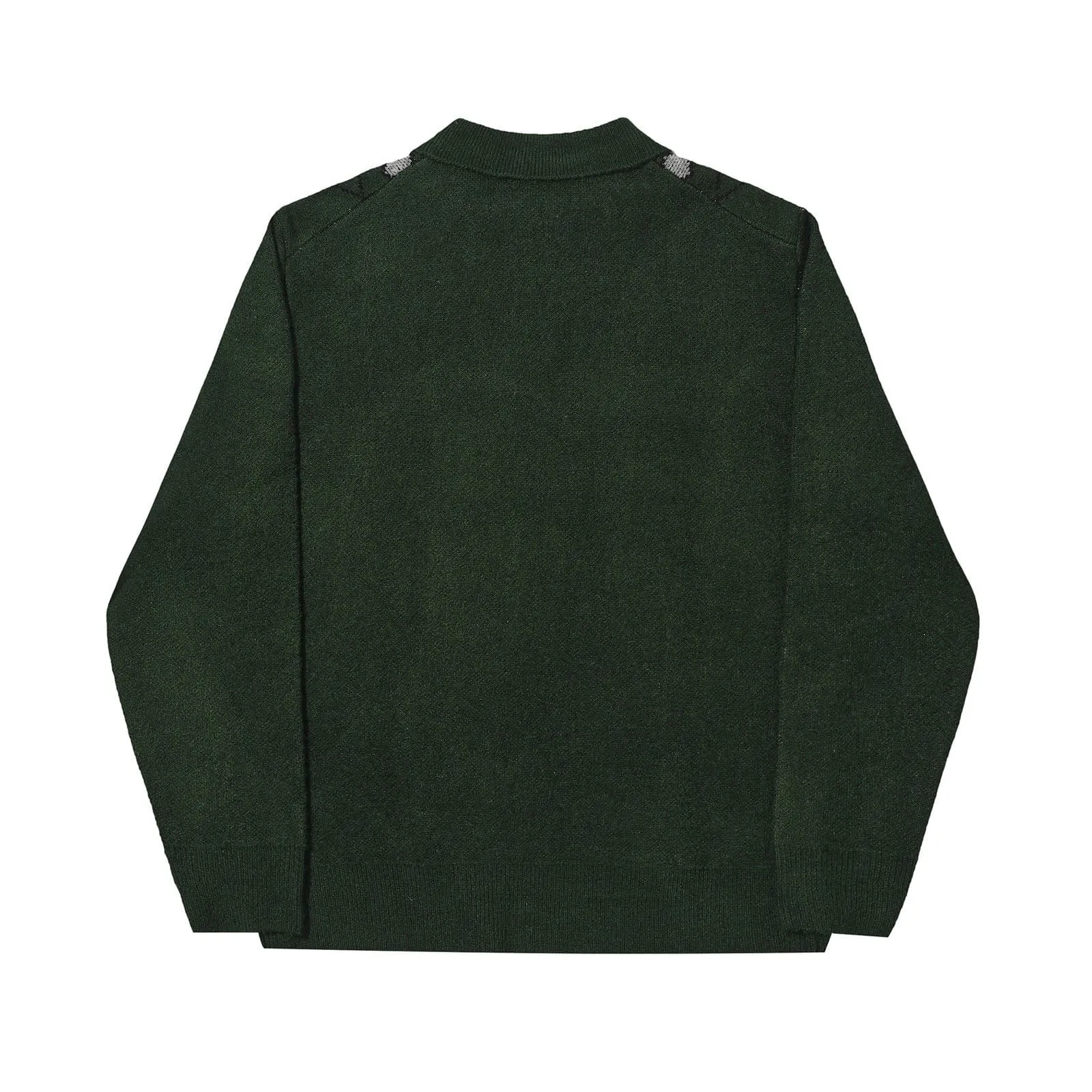 Helas Apres-Ski Polo Knit Sweatshirt Green