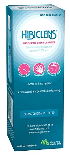Hibiclens Antimicrobial Skin Liquid Soap, 4 Fluid ounce (Packaging may Vary)