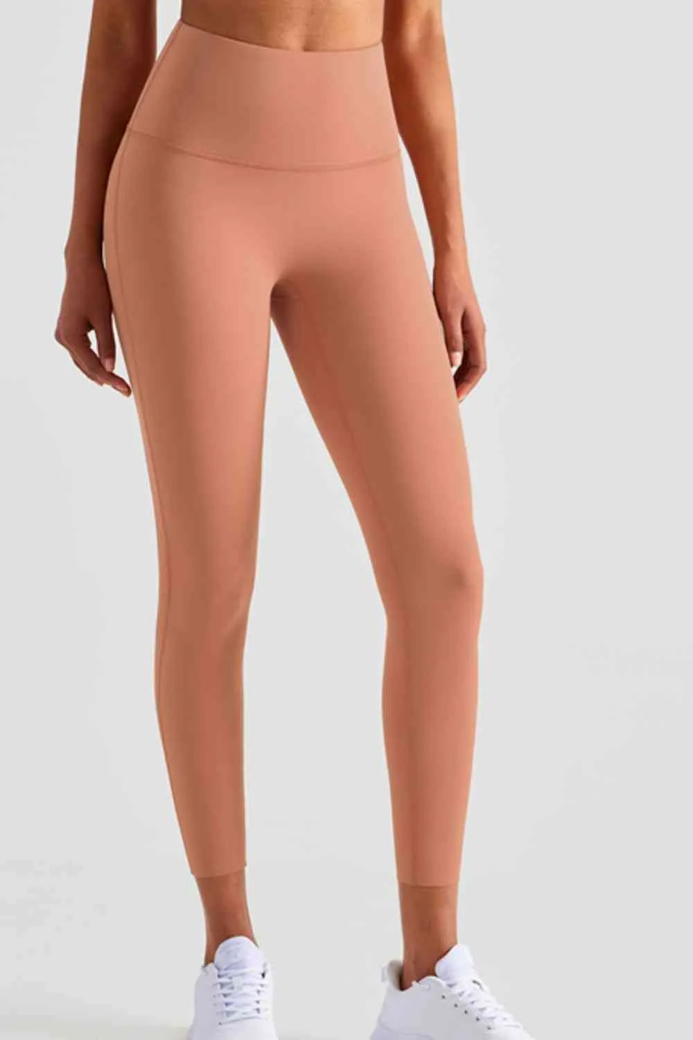 High Waist Seamless Ankle-Length Yoga Leggings
