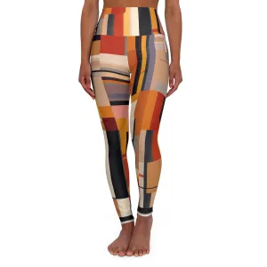 High Waisted Leggings - Baltic Bergenia