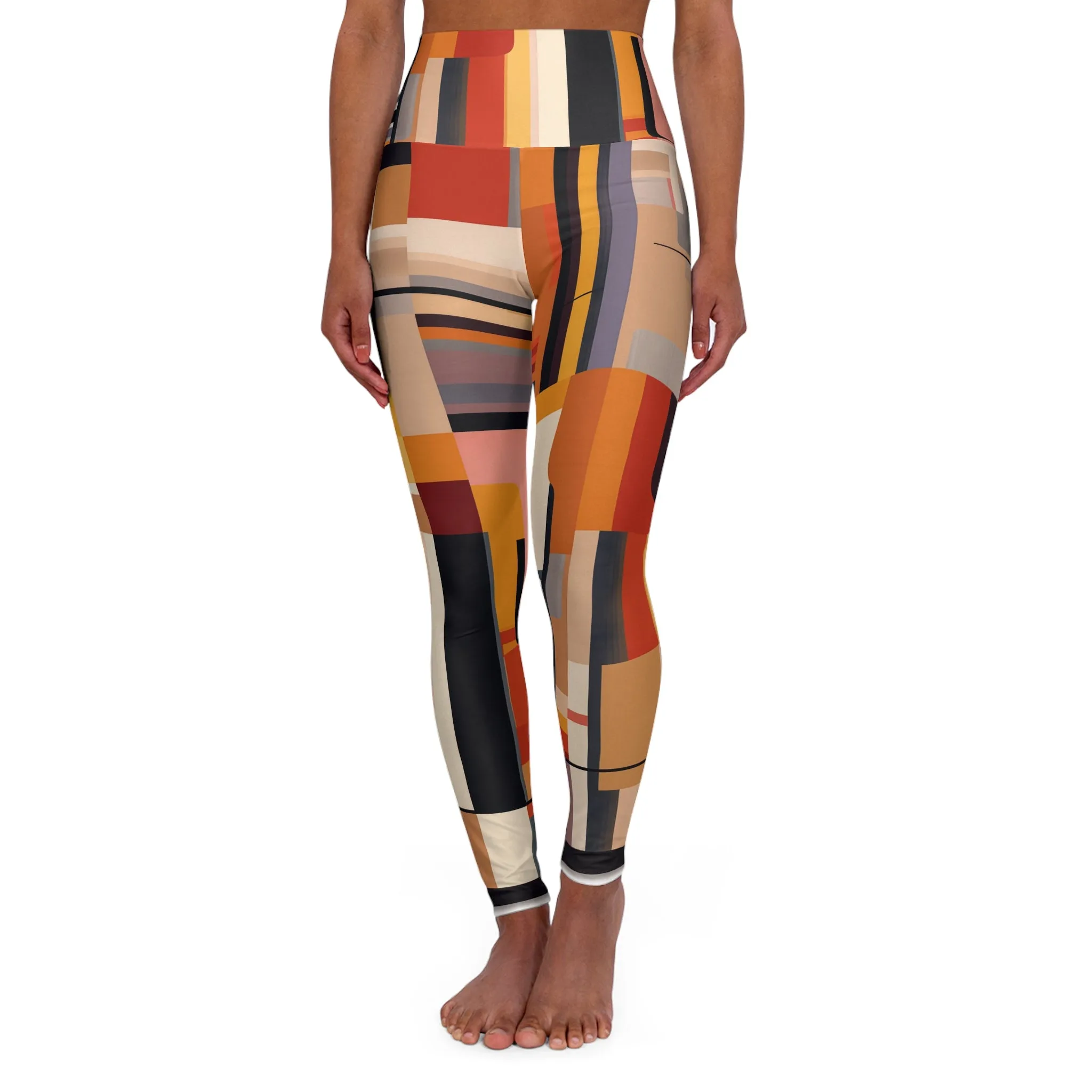 High Waisted Leggings - Baltic Bergenia
