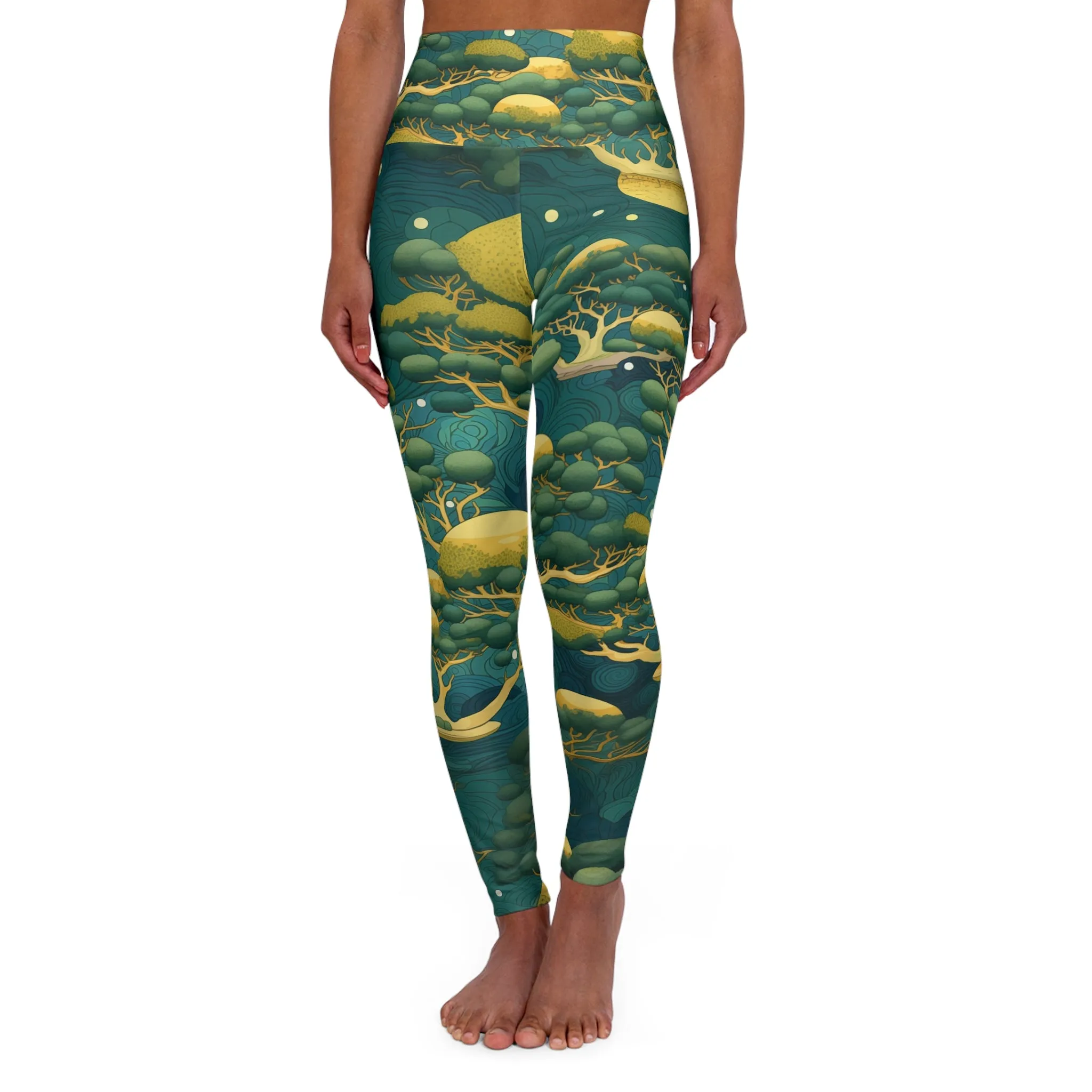 High Waisted Leggings - Desislava Vienna Bonsai