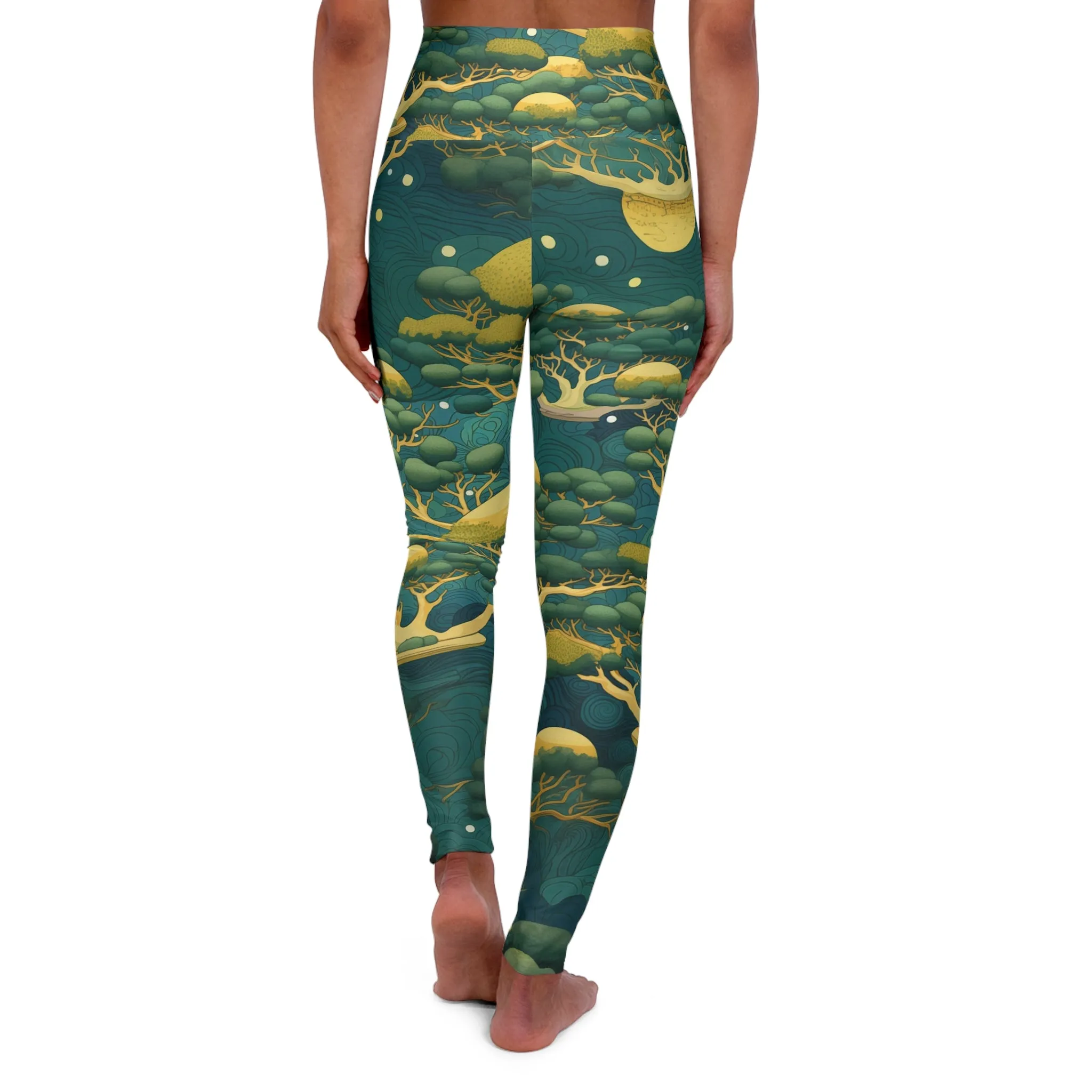 High Waisted Leggings - Desislava Vienna Bonsai