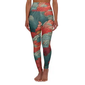 High Waisted Leggings - Utagawa Flora