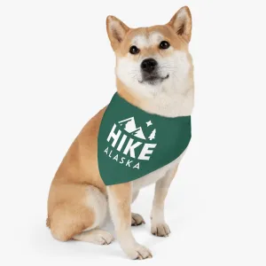 Hike Alaska Pet Bandana Collar - Green