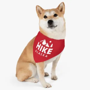 Hike Alaska Pet Bandana Collar - Red