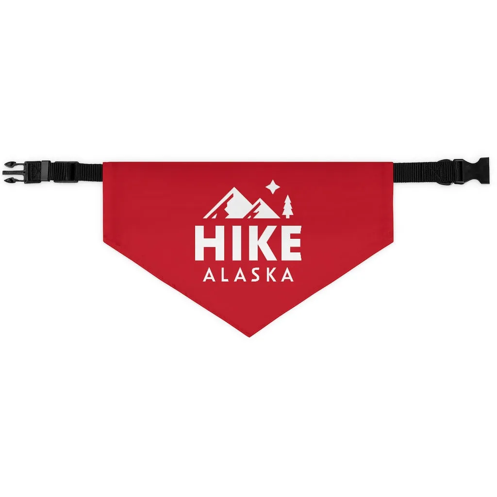 Hike Alaska Pet Bandana Collar - Red