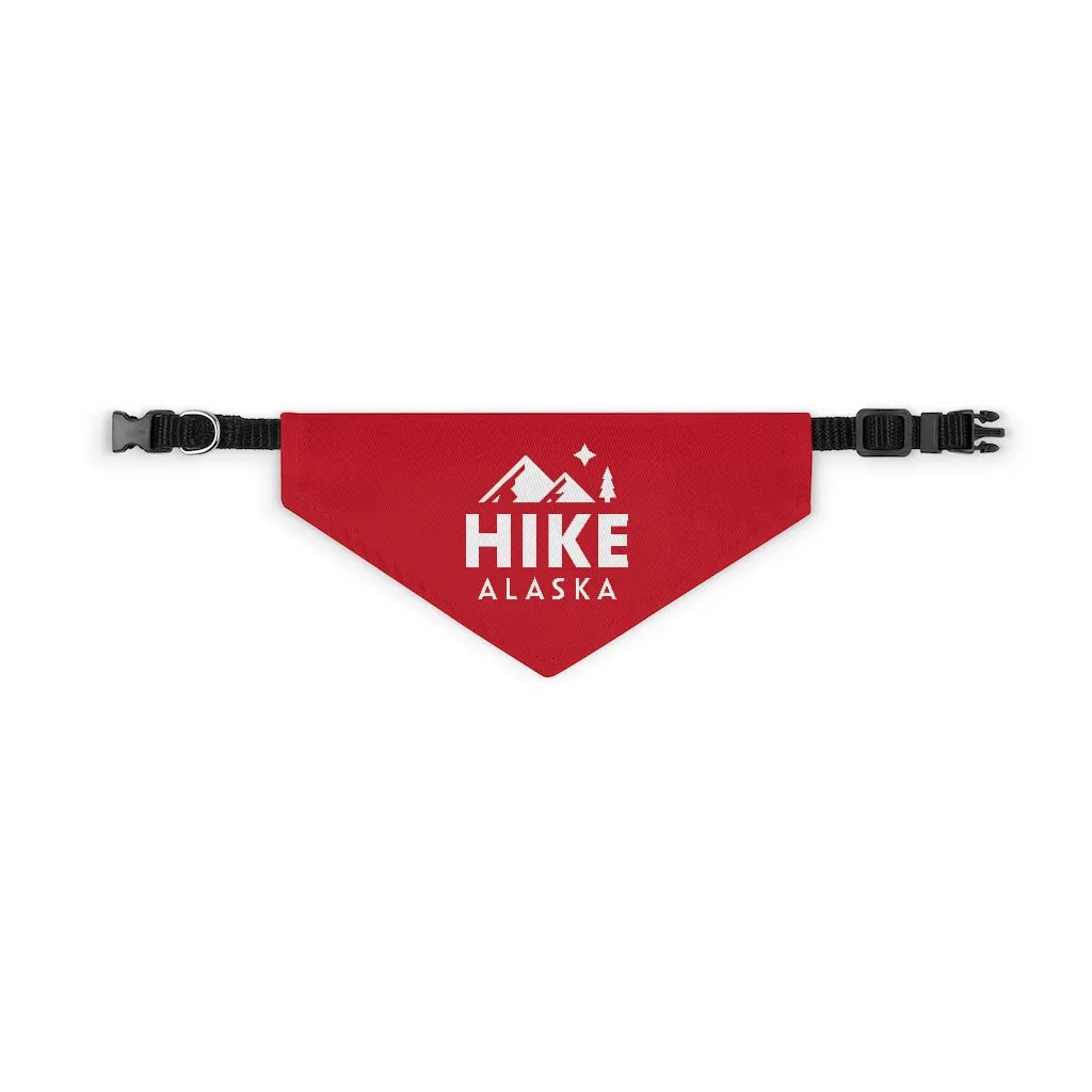 Hike Alaska Pet Bandana Collar - Red