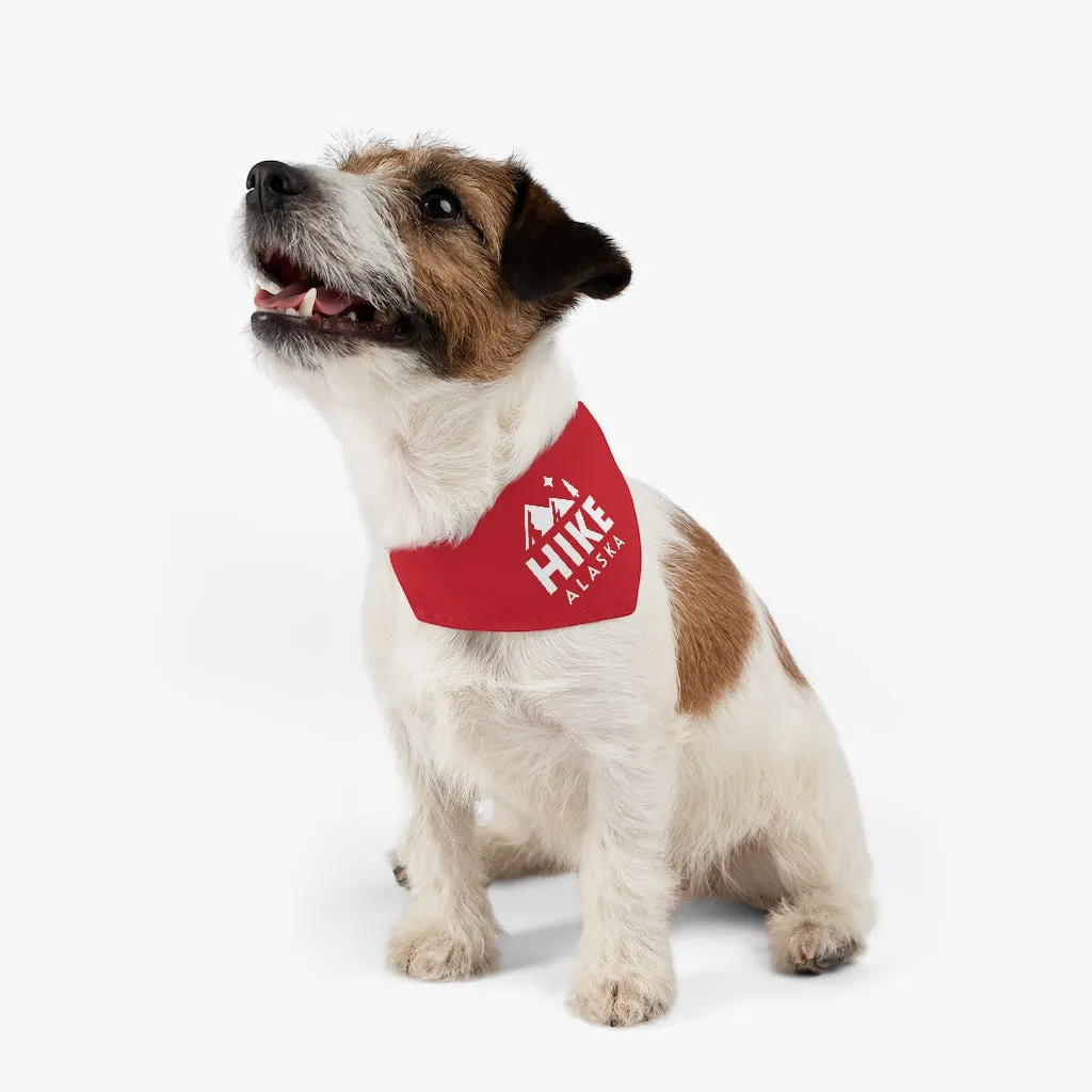 Hike Alaska Pet Bandana Collar - Red